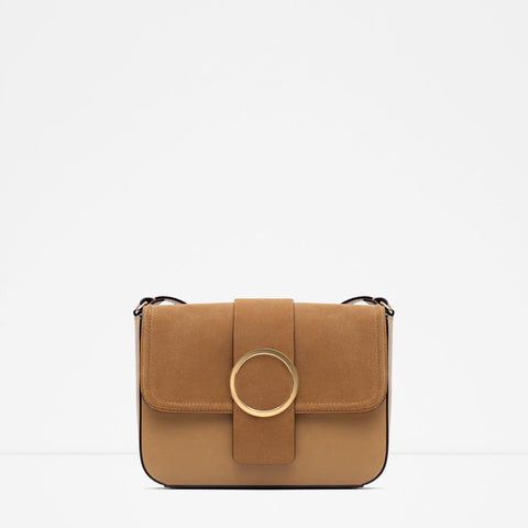 CROSS BODY BAG WITH METALLIC DETAIL